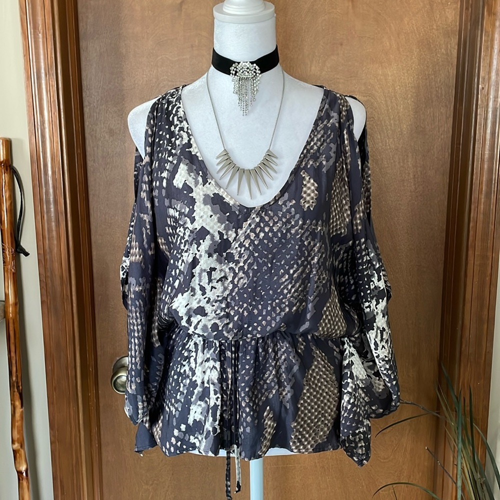 Python Print Batwing Blouse by Express